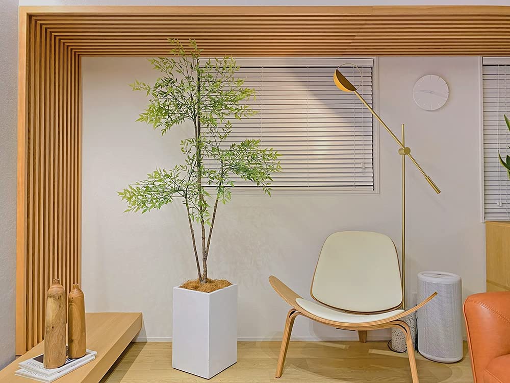 南天の木 ナンテン 190cm 特大 人工観葉植物 フェイクグリーン 造花 光触媒 鉢付 軽量セメント ファイバーセメント インテリア お祝い 消臭 NTZ150 送料無料