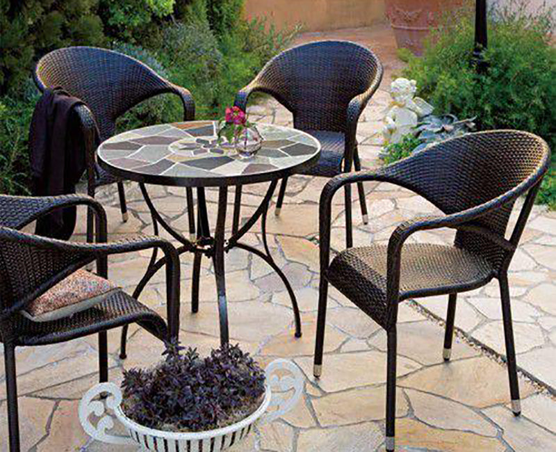 ガーデンチェア 椅子 Chair 手編み高級人工ラタン ウィッカー ガーデンファニチャー 11DN-C 2脚セット 送料無料