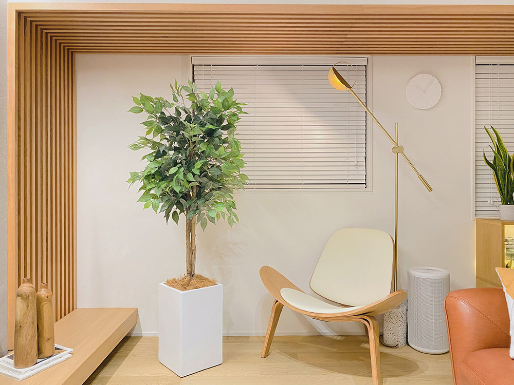 ベンジャミン 特大 170cm シダレガジュマル 人工観葉植物 フェイクグリーン  観葉植物 造花 光触媒 鉢付 軽量セメント ファイバーセメント フェイク グリーン インテリア おしゃれ お祝い 消臭 RS120 送料無料